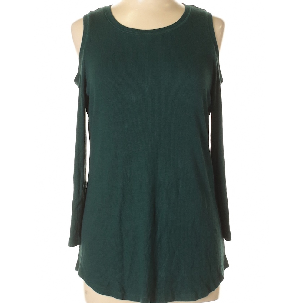 INC International Concepts Cold-Shoulder 3/4 Sleeve Women's Top